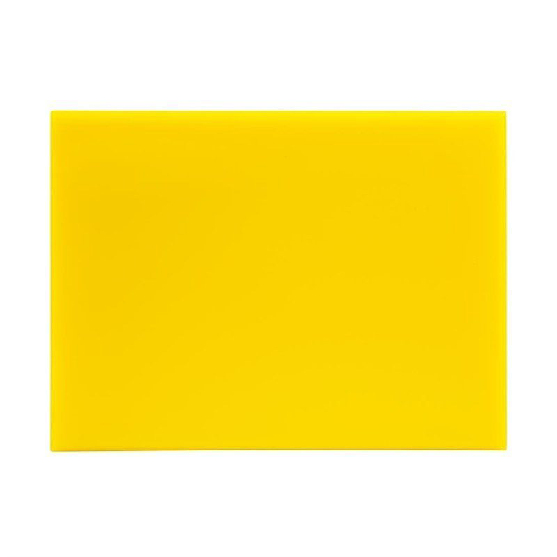 Hygiplas HDPE kleines Schneidebrett gelb 300x 225x12mm