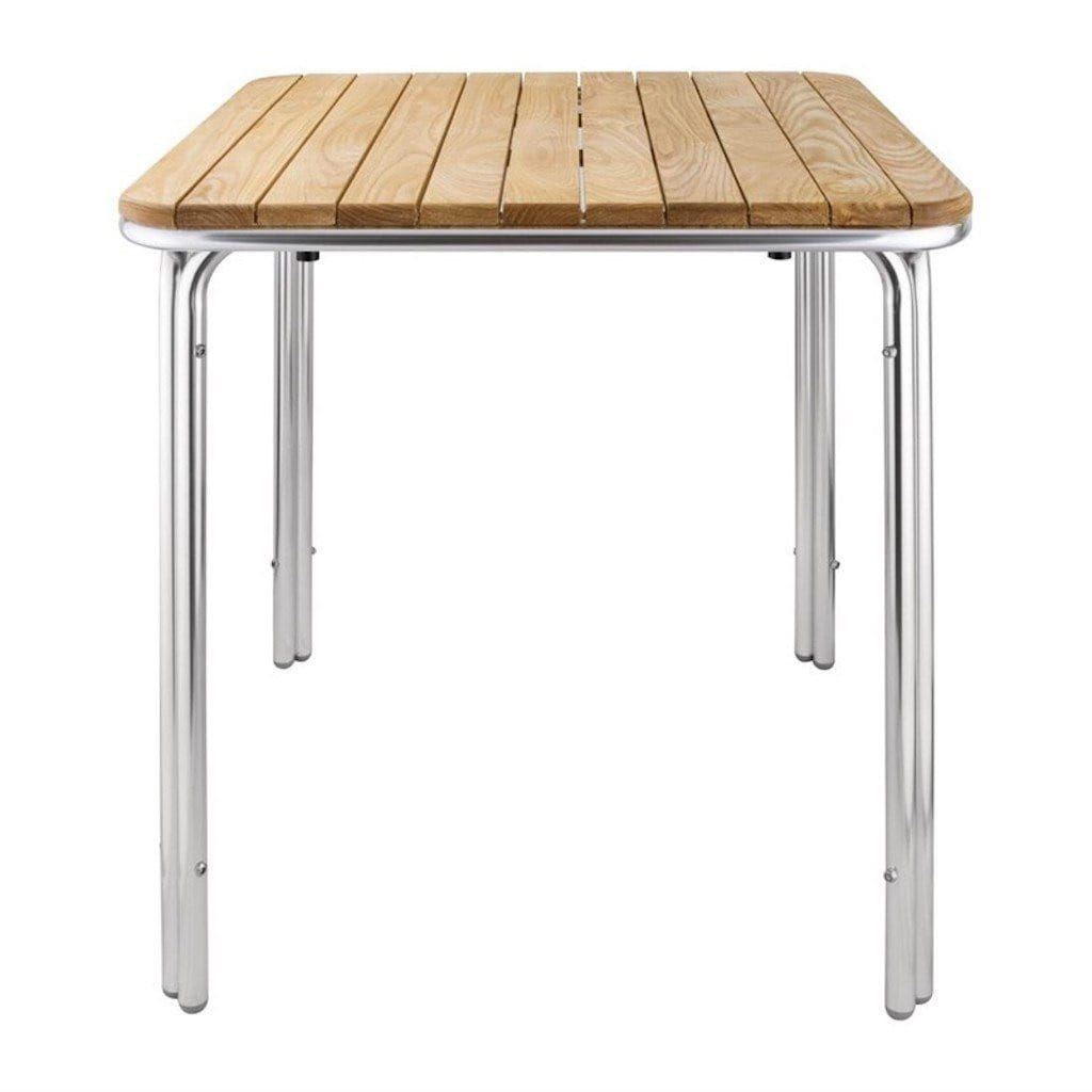 Bolero quadratischer Tisch Eschenholz 4 Beine 70cm