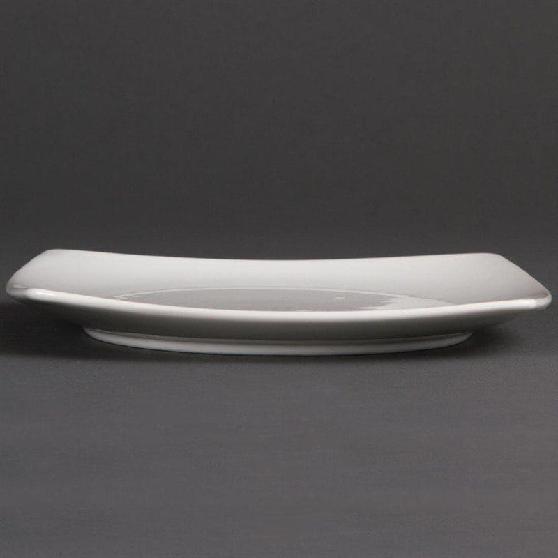Olympia Whiteware abgerundete viereckige Teller 18,5cm