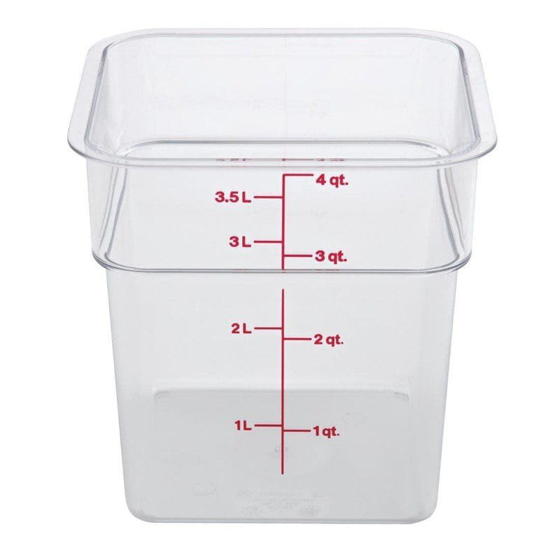 Cambro quadratischer Polycarbonat Lebensmittelbehälter 3,8L