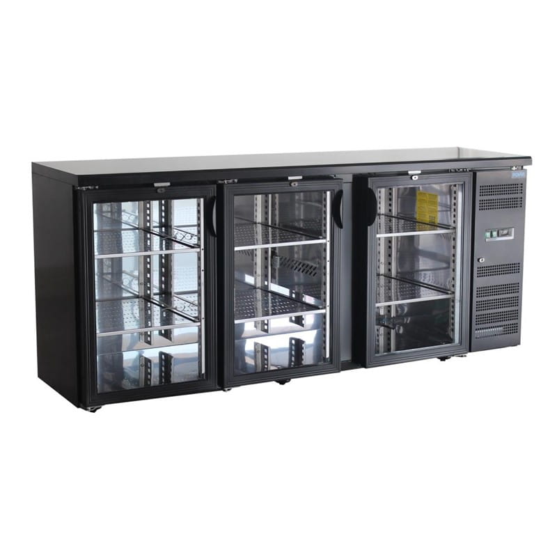 POLAR U-Series Bar Kühlschrank mit 3 Türen Display