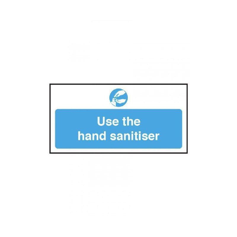 Verwenden Sie ein selbstklebendes Schild mit Händedesinfektionsmittel (100 mm)