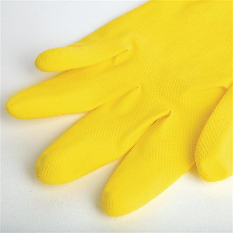 MAPA Vital 124 Flüssigkeitsfeste leichte Hausmeisterhandschuhe Gelbes Medium