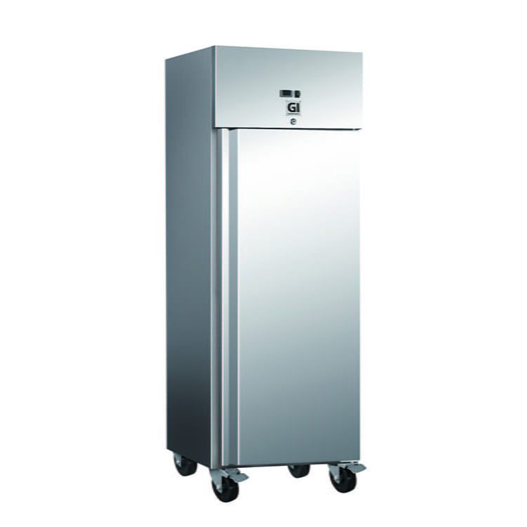 Gastro-Inox Edelstahl 600 Liter Kühlschränk, Umluftkühlung