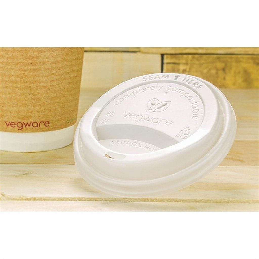 Vegware Kompostierbare Deckel für Heißgetränkebecher SA17583