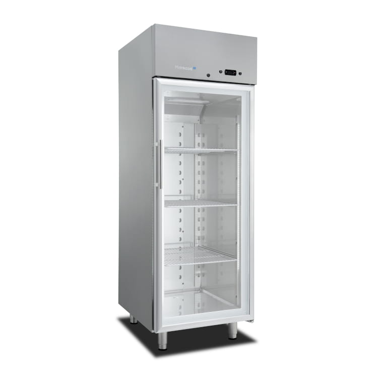 Marecos Softline Edelstahl 700 Liter GN 2/1 Kühlschrank mit Glastür