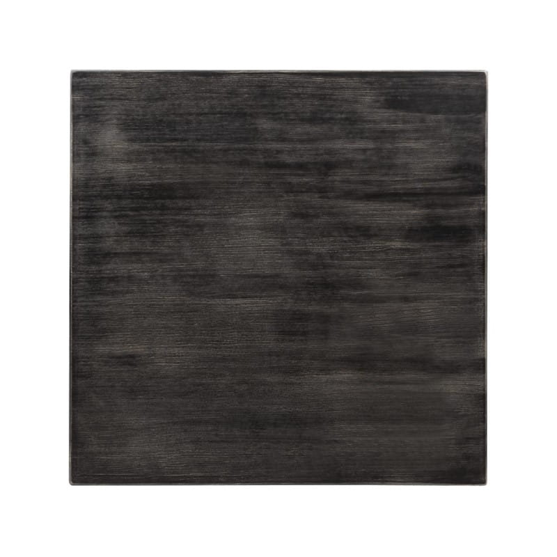 Bolero Vorgebohrte quadratische Tischplatte Vintage Black 700mm