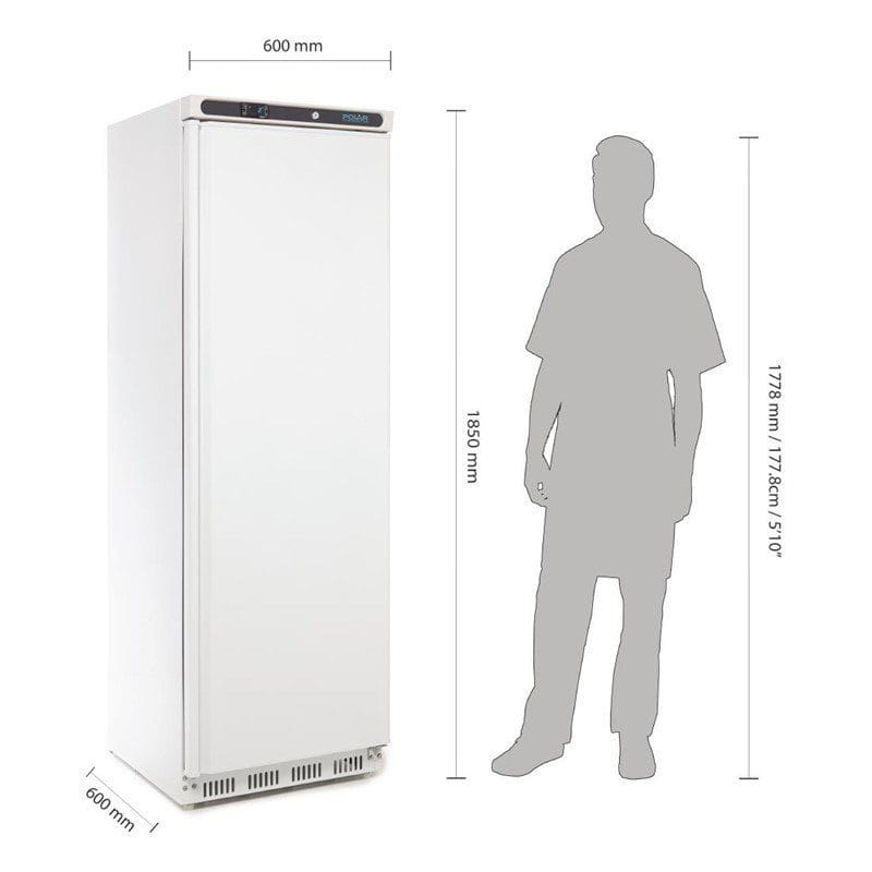 Polar Kühlschrank weiß 400L