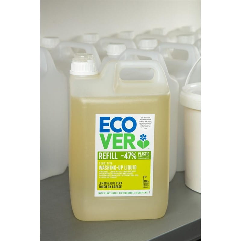 Ecover konzentriertes Spülmittel Zitrone und Aloe Vera 5L