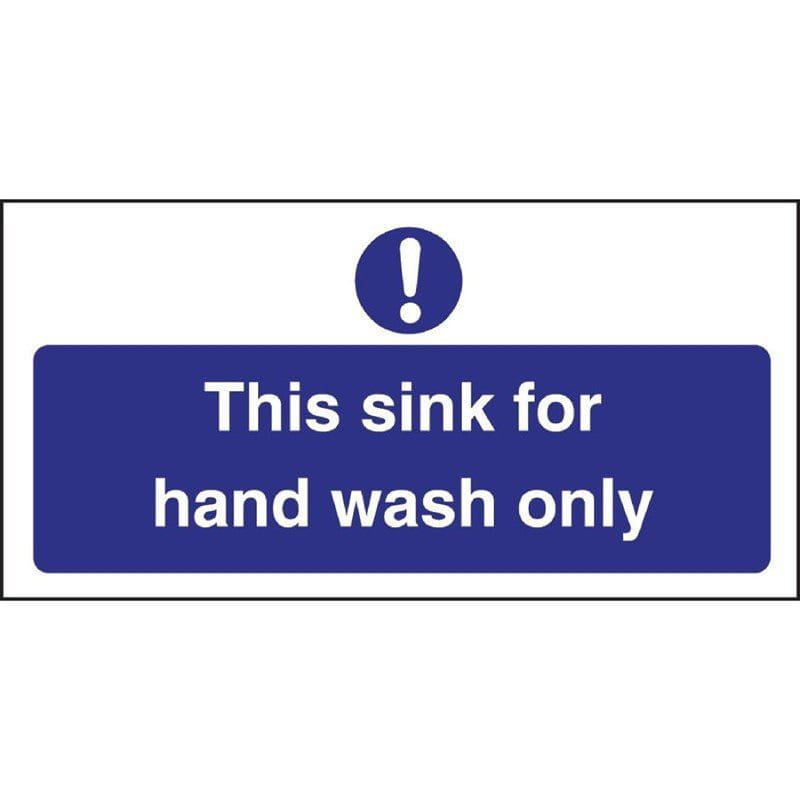 Vogue Hinweisschild "This sink for hand wash only" Nur zum Händewaschen