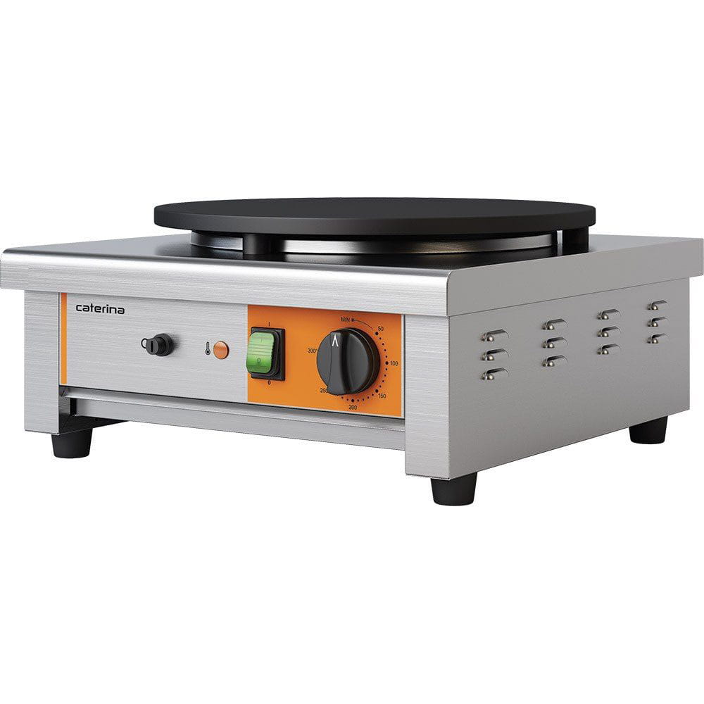 Stalgast Crêpe-Gerät mit Ø 400 mm Platte, 450x470x220 mm (BxTxH), 3 kW 230 V