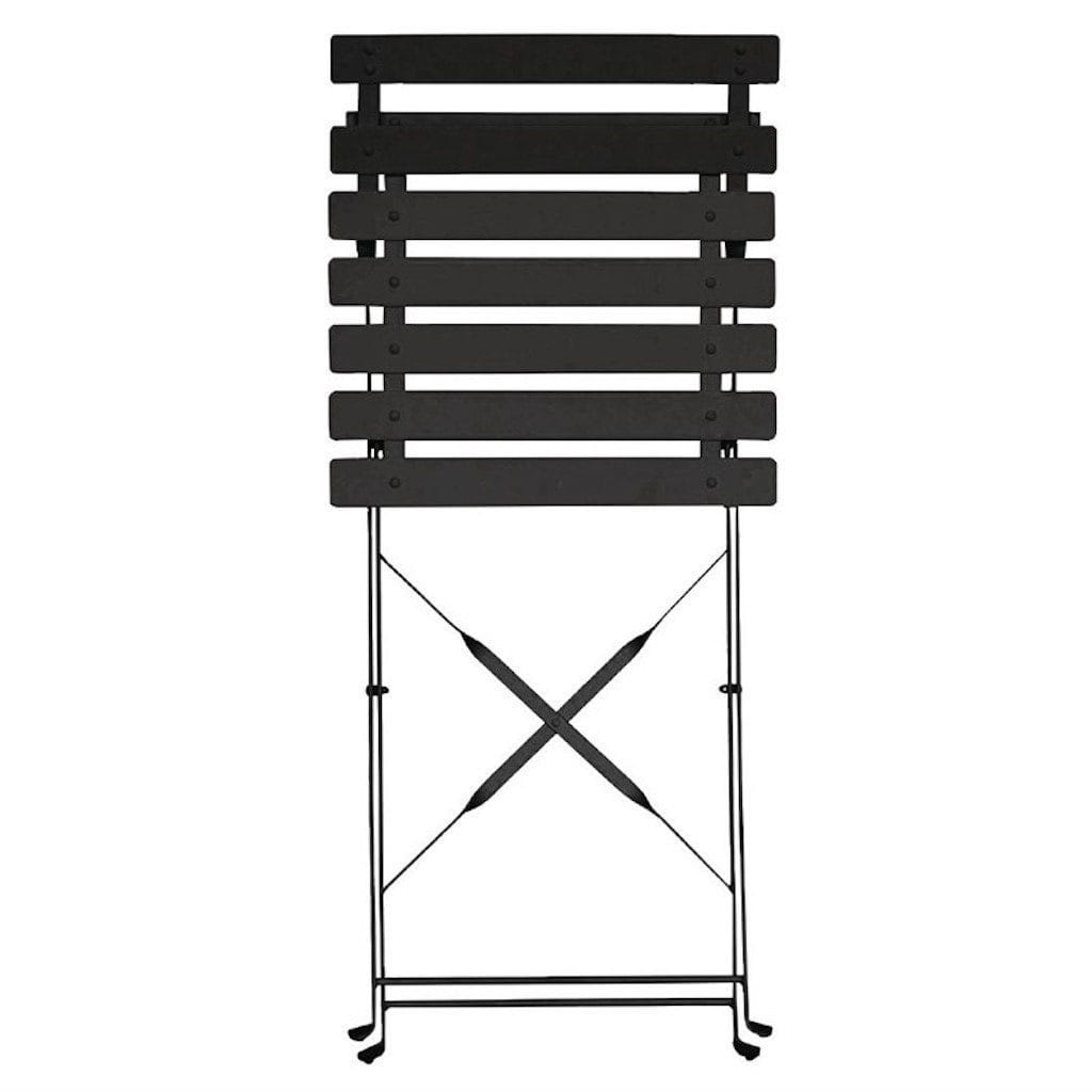 Bolero klappbare Terrassenstühle Stahl schwarz