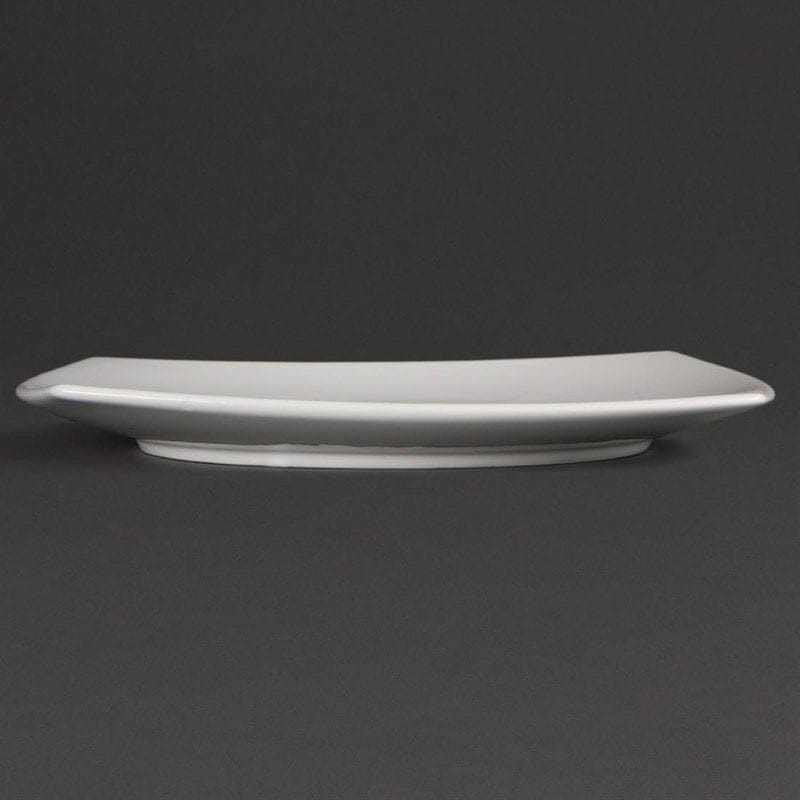Olympia Whiteware abgerundete viereckige Teller 30,5cm