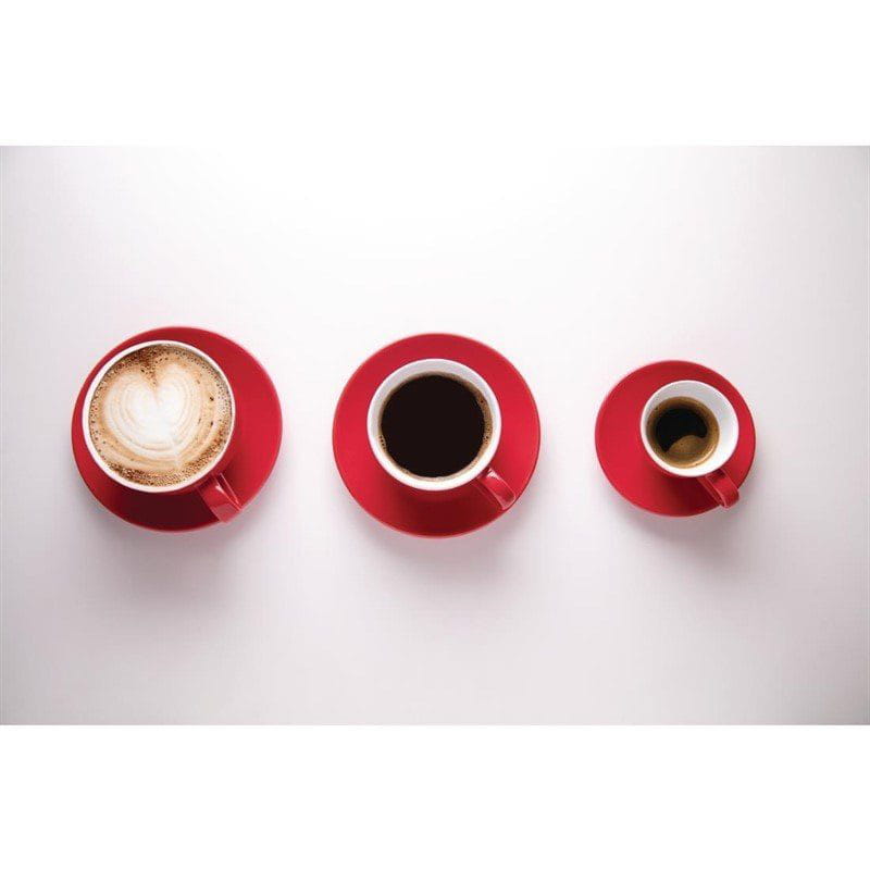 Olympia Cafe Kaffeetassen rot 22,8cl