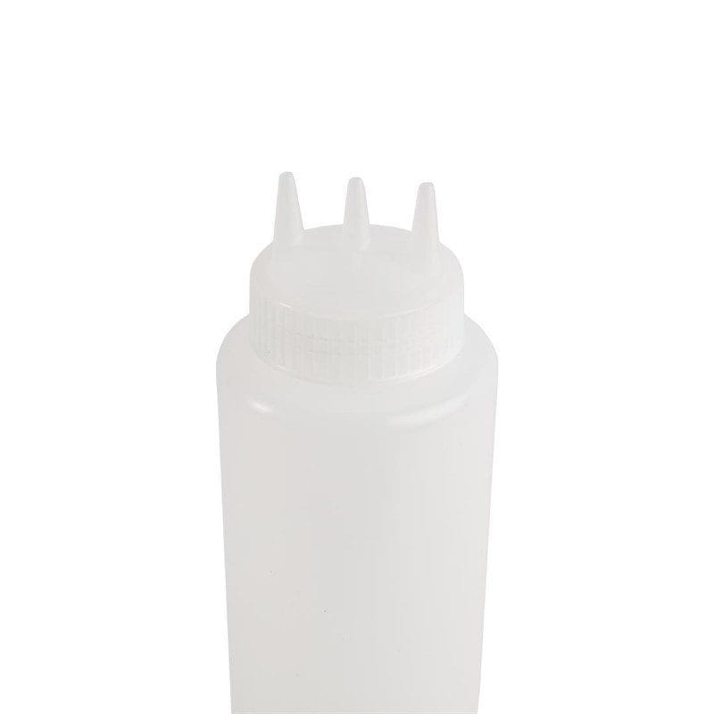 Vogue transparente Quetschflasche mit 3 Spritzdüsen 1L