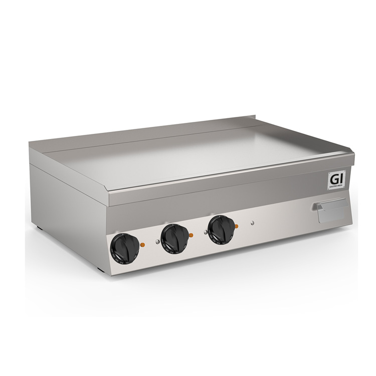 Gastro-Inox 650 HP elektrischer Grillplatte glatt Edelstahl, 100cm