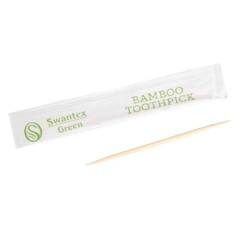 Biologisch abbaubare Bambus-Zahnstocher (einzeln verpackt)