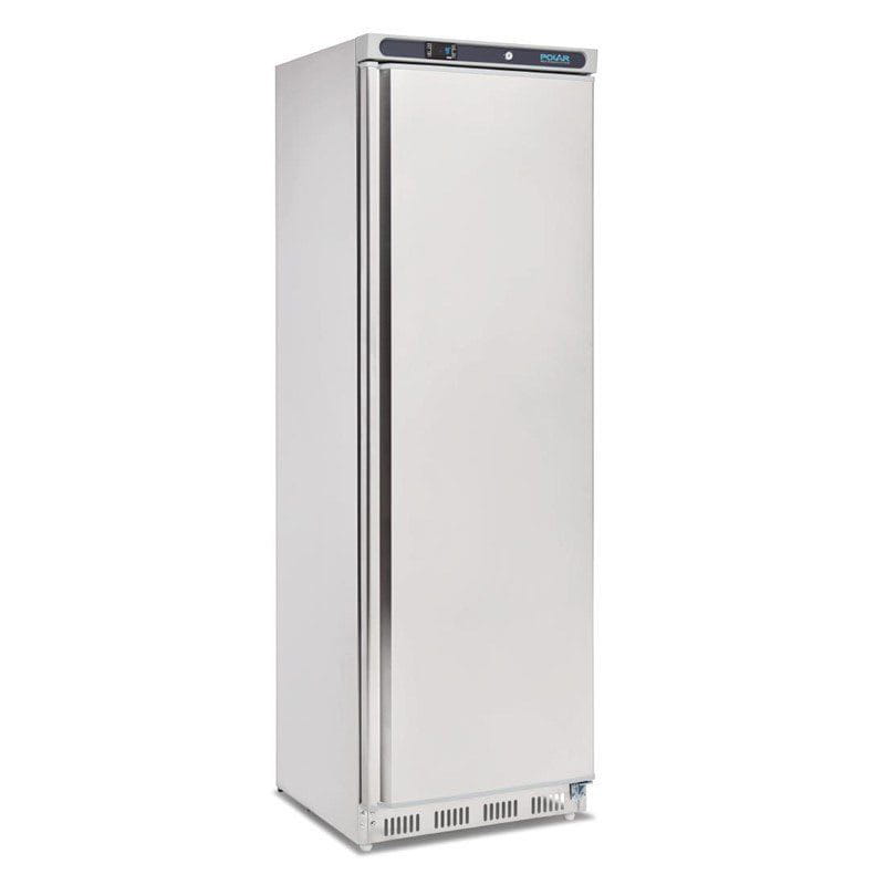 Polar Kühlschrank Edelstahl 400L