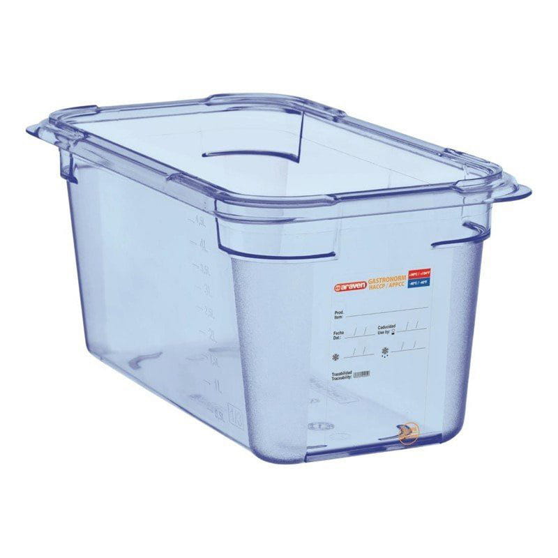 Araven GN1/4 ABS Lebensmittelbehälter blau 65 - 150 mm