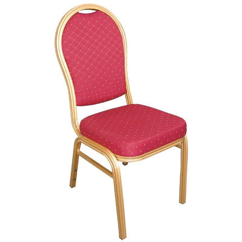 Bolero Bankettstühle mit runder Lehne rot