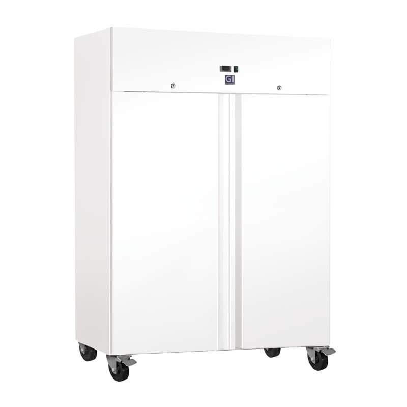 Gastro-Inox weißstahl 1200 Liter Kühlschrank statische Kühlung mit Ventilator