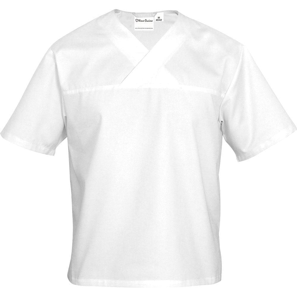Nino Cucino Kochshirt kurzarm, weiß, Größe L