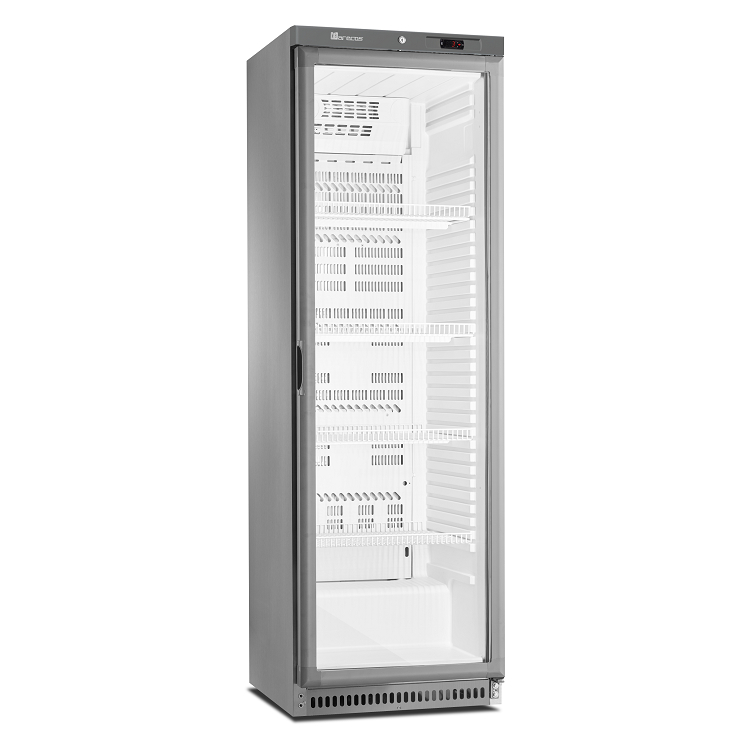 Marecos Kühlschränk mit Glastür aus Edelstahl 430 Serie