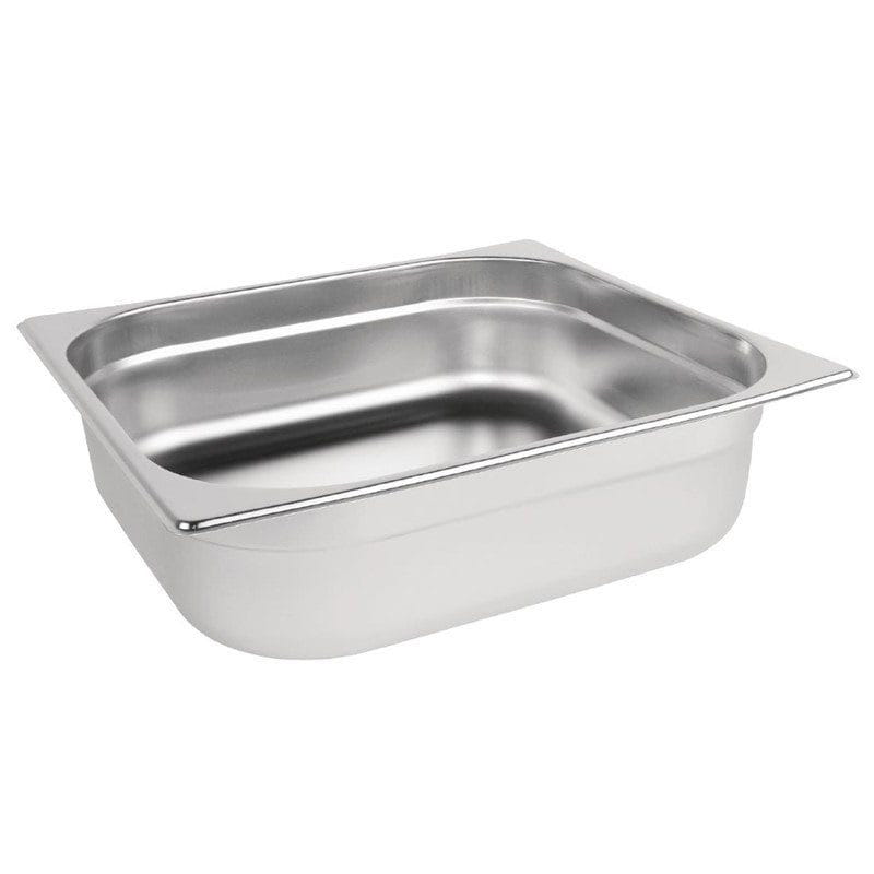 Vogue GN-Behälter Edelstahl 10cm GN2/3