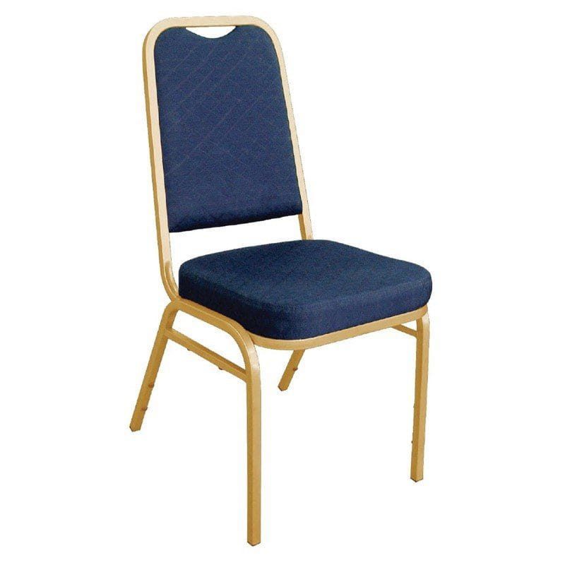 Bolero Bankettstühle mit rechteckiger Lehne blau