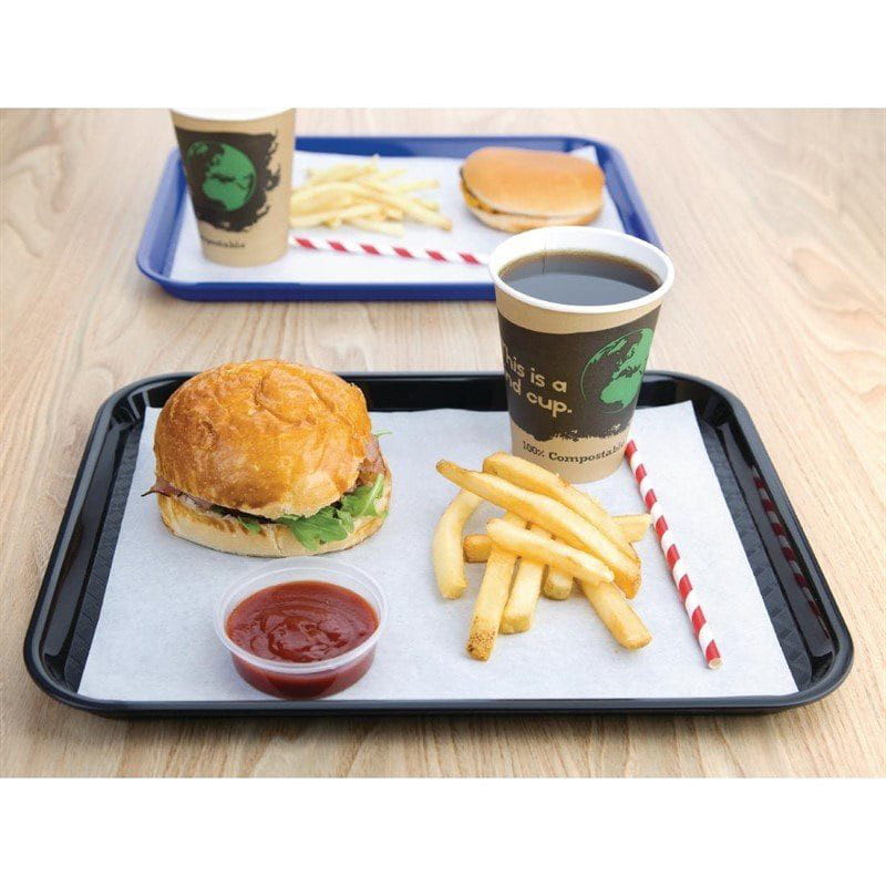 Kristallon Fast-Food-Tablett schwarz 34,5 x 26,5cm