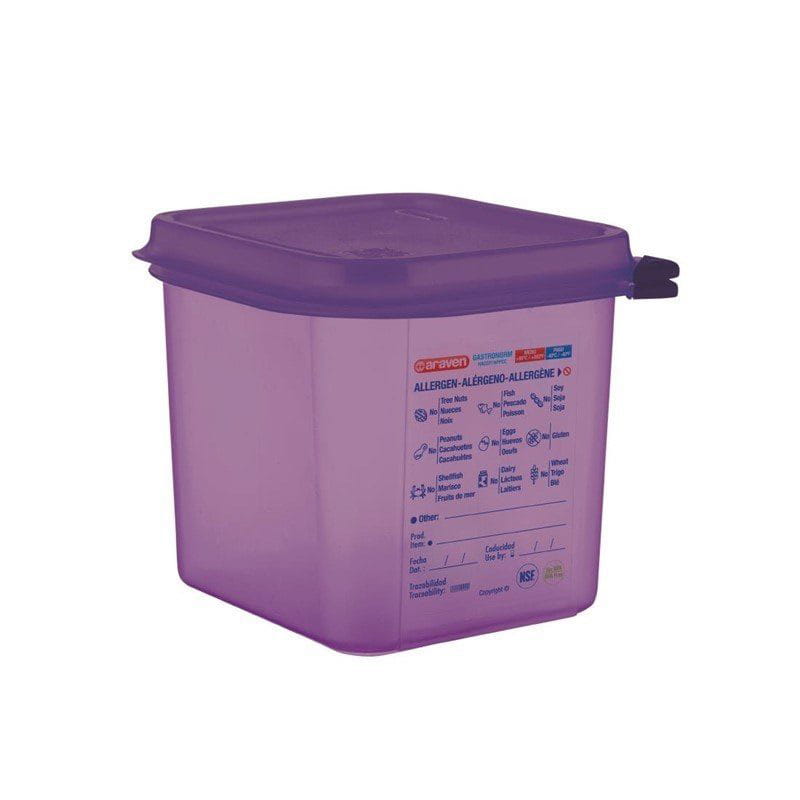 Araven GN1/6 Lebensmittelbehälter aus Silikon 2,6L