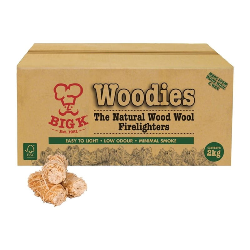 Big K Woodies Naturholzwolle Feueranzünder Locken FSC 2kg